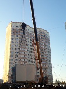Наш автокран 25 тонн может легко подать груз на 9 этаж - Фото №4